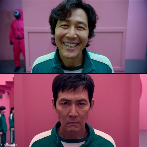 456 tweaking vs locked in | image tagged in 456 tweaking vs locked in | made w/ Imgflip meme maker