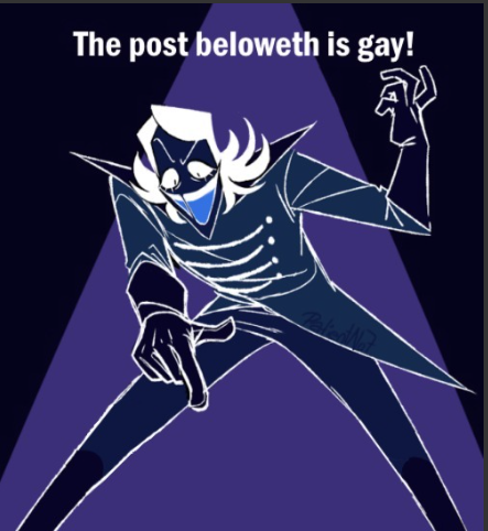 The post belowith is gay! Blank Meme Template