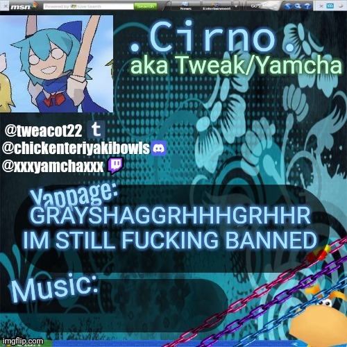 21st announcement temp | GRAYSHAGGRHHHGRHHR IM STILL FUCKING BANNED | image tagged in 21st announcement temp | made w/ Imgflip meme maker