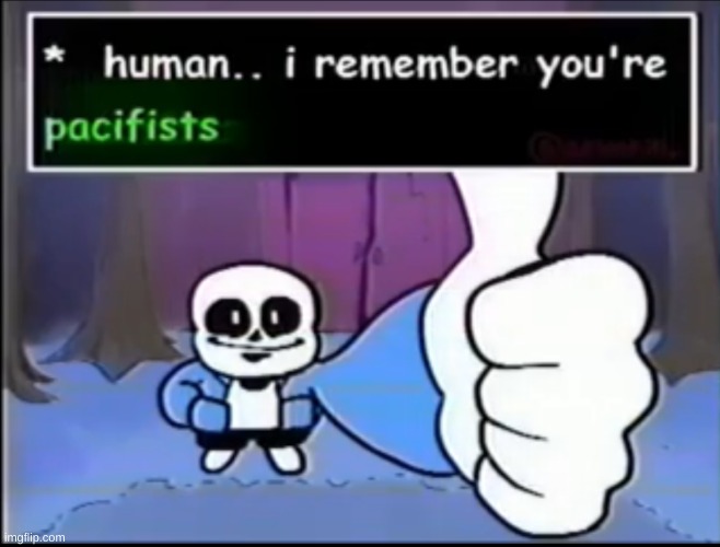 Human I remember you’re pacifists | image tagged in human i remember you re pacifists | made w/ Imgflip meme maker