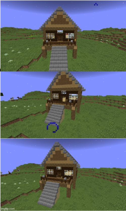 rate my build. 1-10. Quick 45 minute build. | image tagged in minecraft,build,rate | made w/ Imgflip meme maker