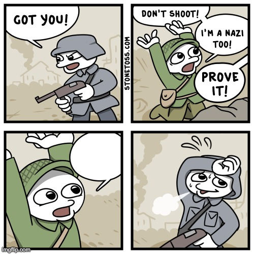 I'm a nazi too Blank Meme Template