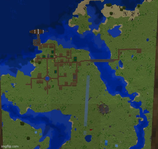 I have some more plans in the works for Port Oakwood. | image tagged in minecraft | made w/ Imgflip meme maker