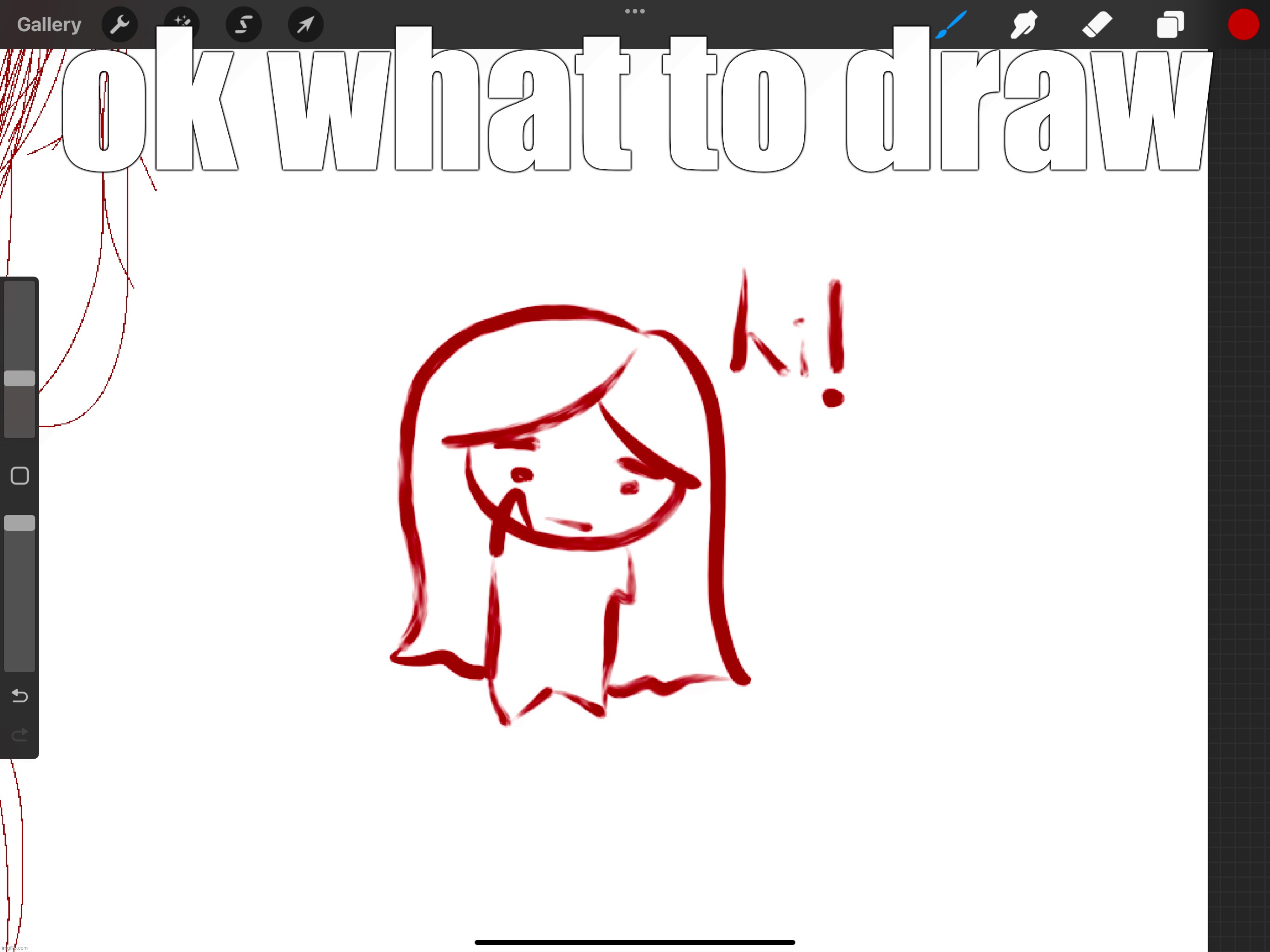 ok what to draw | made w/ Imgflip meme maker