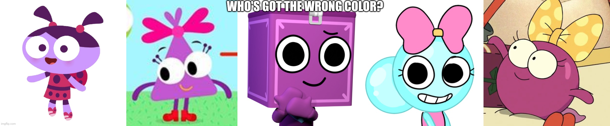 Odd Kid Out | WHO'S GOT THE WRONG COLOR? | image tagged in ladybird lu,dandy's world,2001 | made w/ Imgflip meme maker