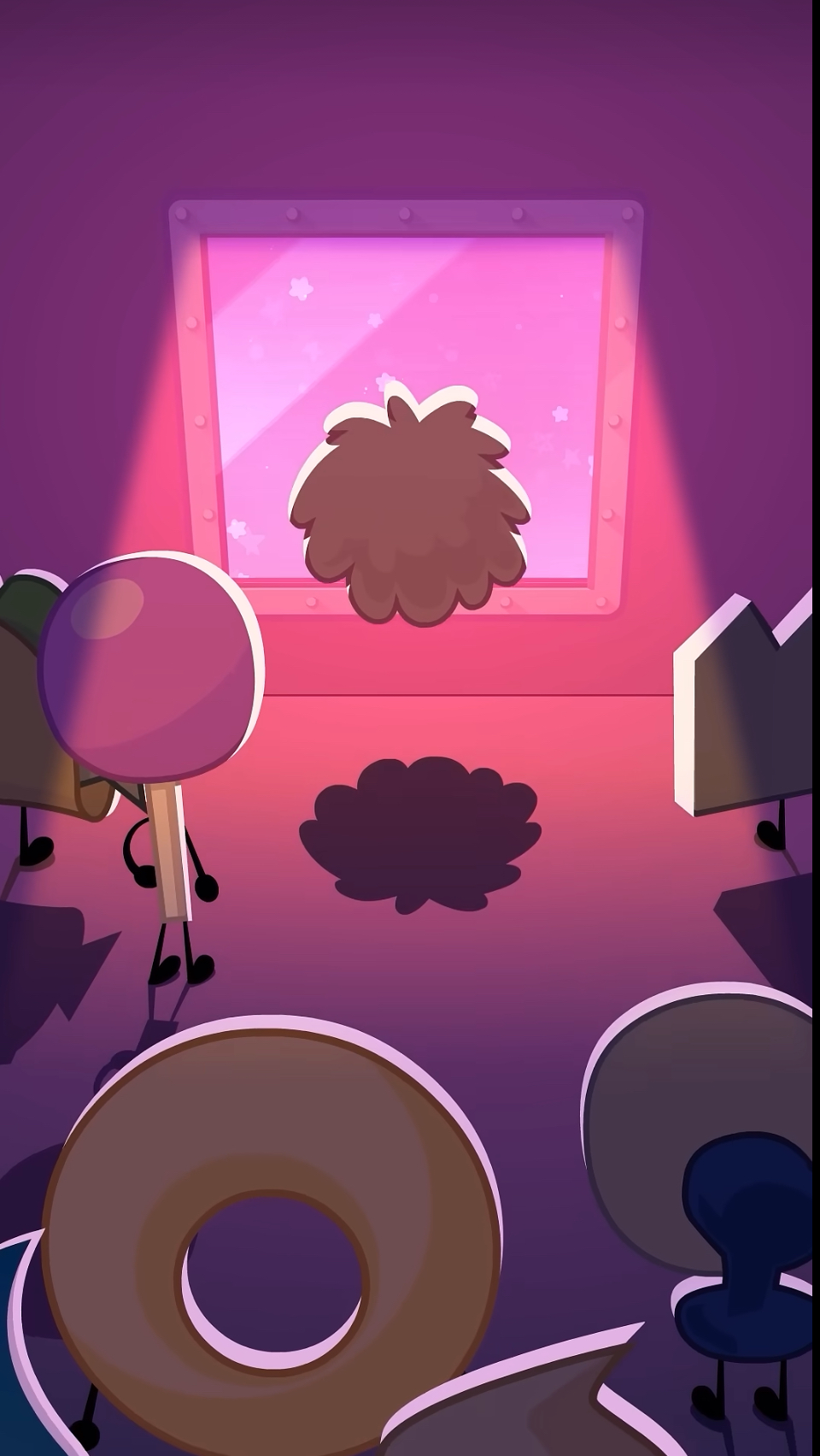Puffball looking put of the LoL Blank Meme Template
