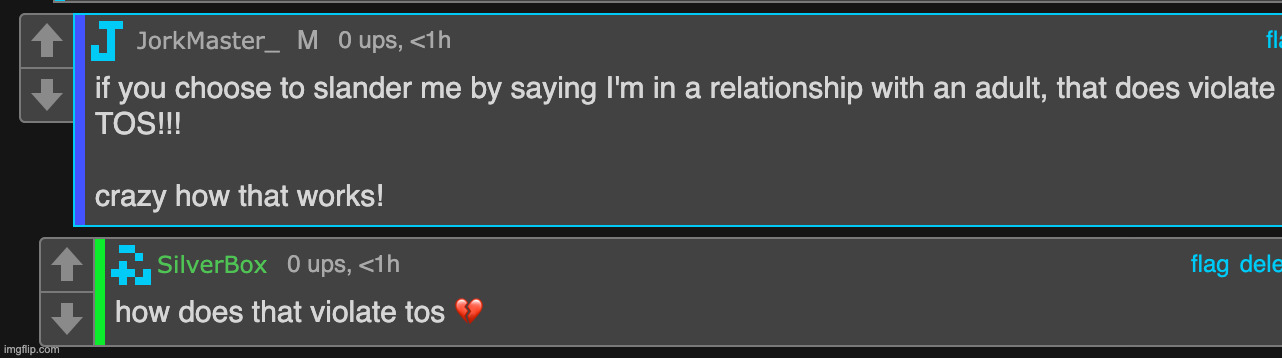 bro is just making up §s in the tos atp | made w/ Imgflip meme maker