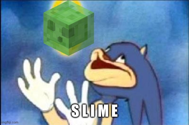 YES I HAVE FINALLY ACHIEVED S L I M E- chaos | S L I M E | image tagged in sonic derp | made w/ Imgflip meme maker