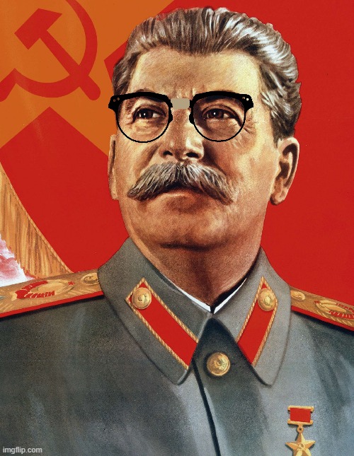 Nerd Joseph Stalin (looks like the know it all boy from polar express) | image tagged in joseph stalin | made w/ Imgflip meme maker