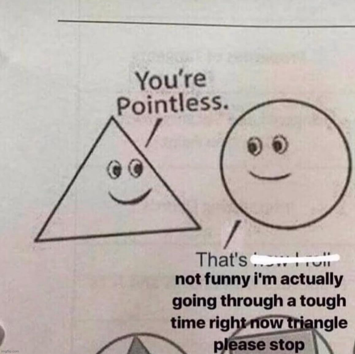 insensitive triangle | made w/ Imgflip meme maker