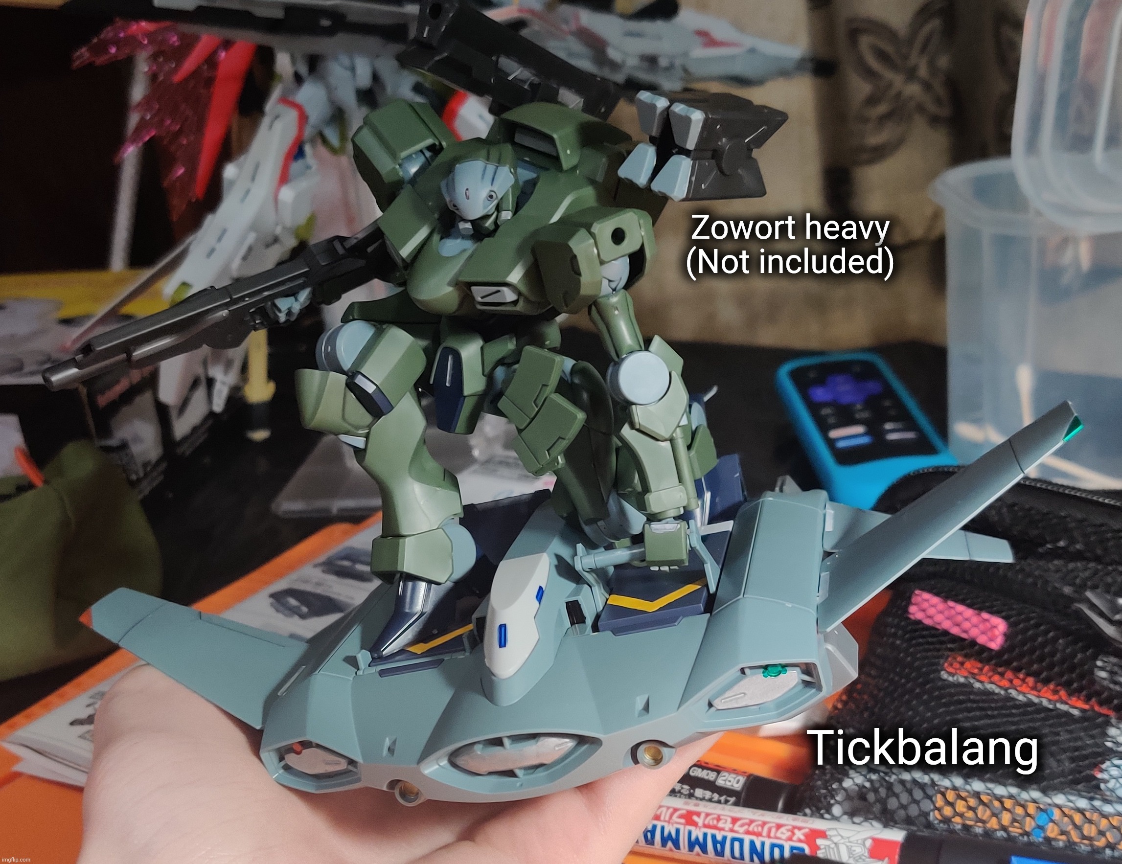 Just finished the tickbalang, weird name but it's pretty cool they made this a model kit | Zowort heavy
(Not included); Tickbalang | made w/ Imgflip meme maker