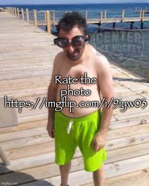 Link in comments | Rate the photo
https://imgflip.com/i/9iyw03 | image tagged in brad marchand enjoying the offseason | made w/ Imgflip meme maker