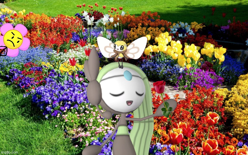 Melody and Hani at a flower garden (FT Flower from BFDI).mp3 | image tagged in melody,hani,flower,bfdi,battle for dream island | made w/ Imgflip meme maker