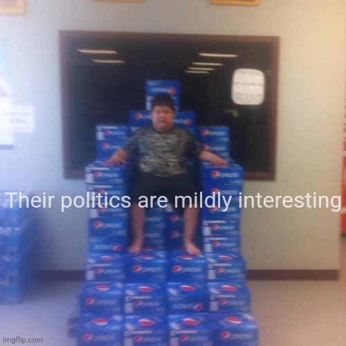 Your politics bore me (no message) | Their politics are mildly interesting | image tagged in your politics bore me no message | made w/ Imgflip meme maker