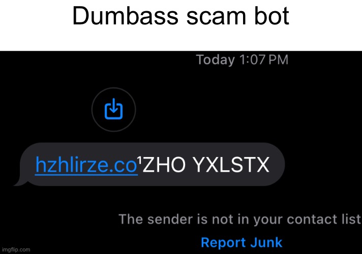 Dumbass scam bot | made w/ Imgflip meme maker
