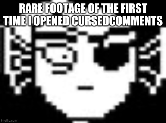 Undyne | RARE FOOTAGE OF THE FIRST TIME I OPENED CURSEDCOMMENTS | image tagged in undyne | made w/ Imgflip meme maker