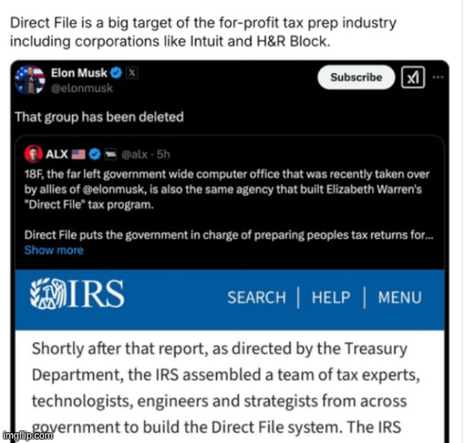 Guess what’s about to happen to one of the easiest ways to pay taxes | made w/ Imgflip meme maker