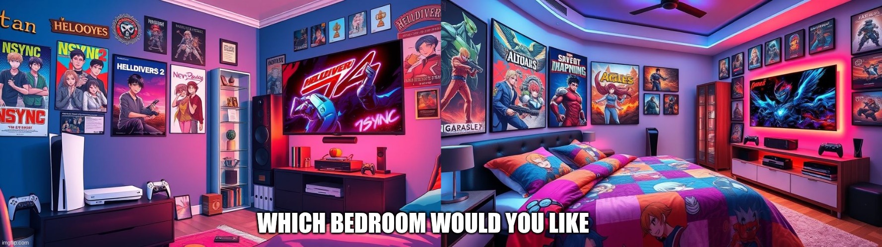 Pick one by typing in the comments | WHICH BEDROOM WOULD YOU LIKE | image tagged in bedroom | made w/ Imgflip meme maker