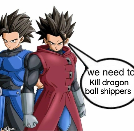 We need to kill you | Kill dragon ball shippers | image tagged in we need to kill you | made w/ Imgflip meme maker