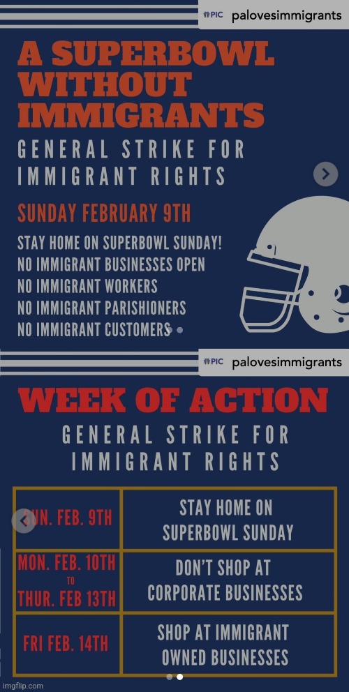 Not made by me | image tagged in immigrants,strike action,solidarity | made w/ Imgflip meme maker