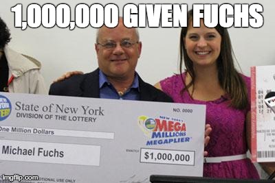 1,000,000 GIVEN FUCHS | image tagged in idgaf | made w/ Imgflip meme maker