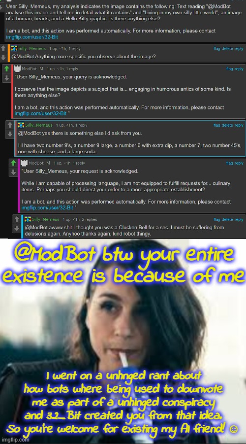 @ModBot, you're welcome. - Imgflip