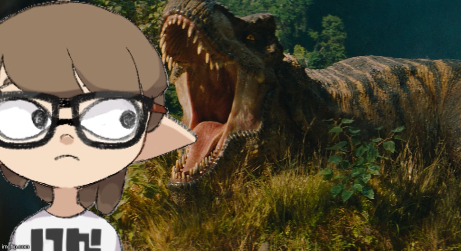 Paleo and a T Rex.mp3 | image tagged in paleo,jurassic park,jurassic world,jurassic park/world | made w/ Imgflip meme maker