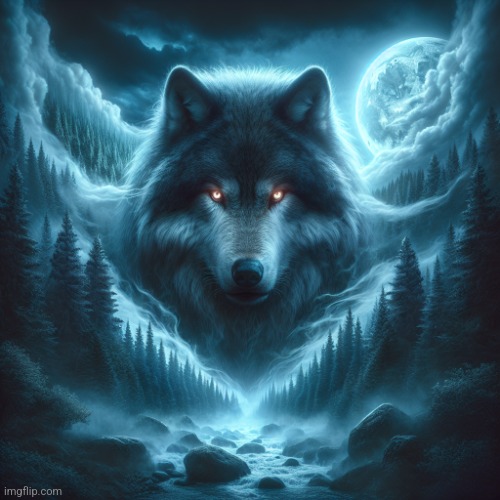 Scary Alpha Wolf | image tagged in scary alpha wolf | made w/ Imgflip meme maker