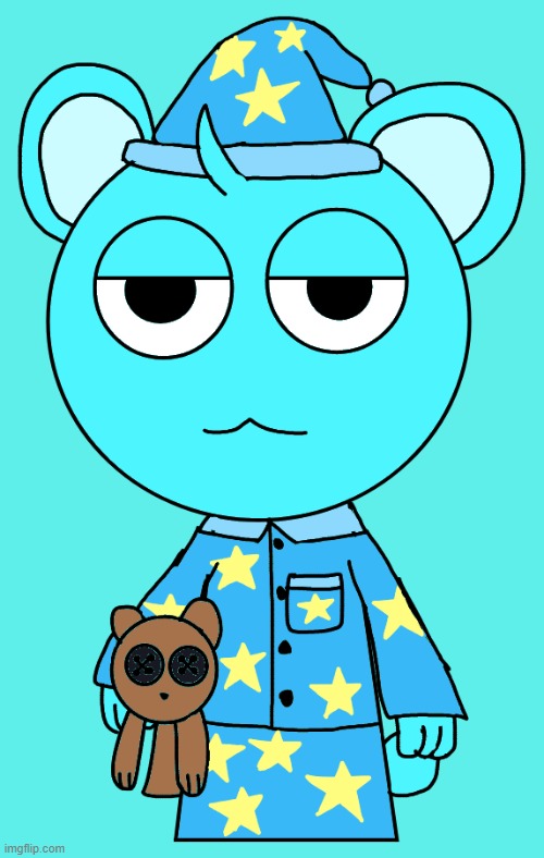 fan art of sky | image tagged in sprunki,sky,bear,art,fan art | made w/ Imgflip meme maker