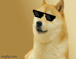 cool doge | image tagged in gifs | made w/ Imgflip images-to-gif maker