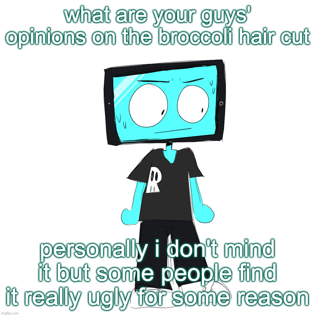 IcyXD concerned | what are your guys' opinions on the broccoli hair cut; personally i don't mind it but some people find it really ugly for some reason | image tagged in icyxd concerned | made w/ Imgflip meme maker