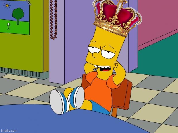 Bart Relaxing | image tagged in bart relaxing | made w/ Imgflip meme maker