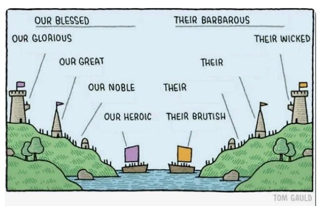 High Quality Us vs. Them Blank Meme Template