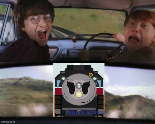 Harry Potter and sp 4449 | image tagged in harry potter train | made w/ Imgflip meme maker