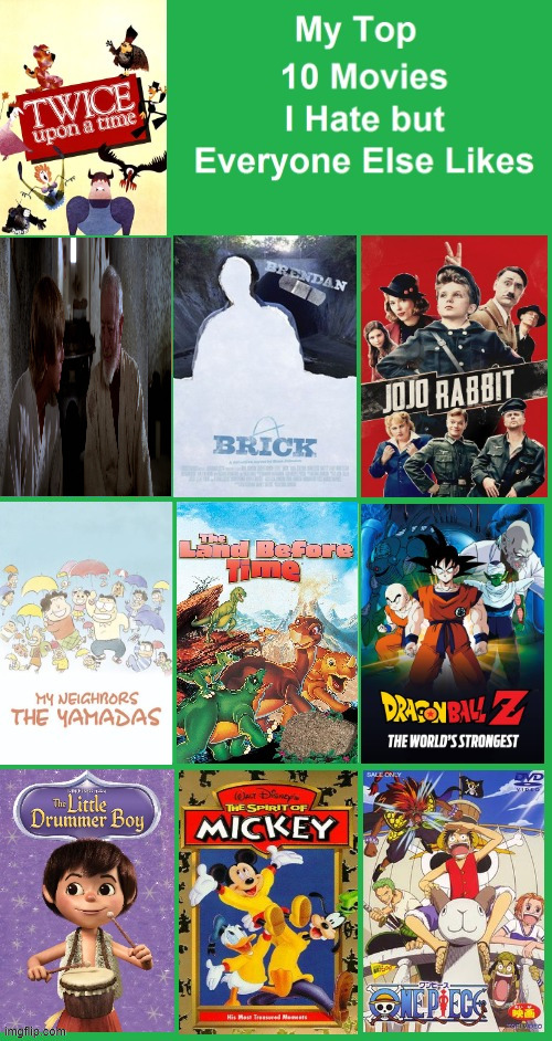 movies i hate but everyone else likes | image tagged in movies i hate but everyone else likes,top 10,dinosaurs,a new hope,trash,cinema | made w/ Imgflip meme maker