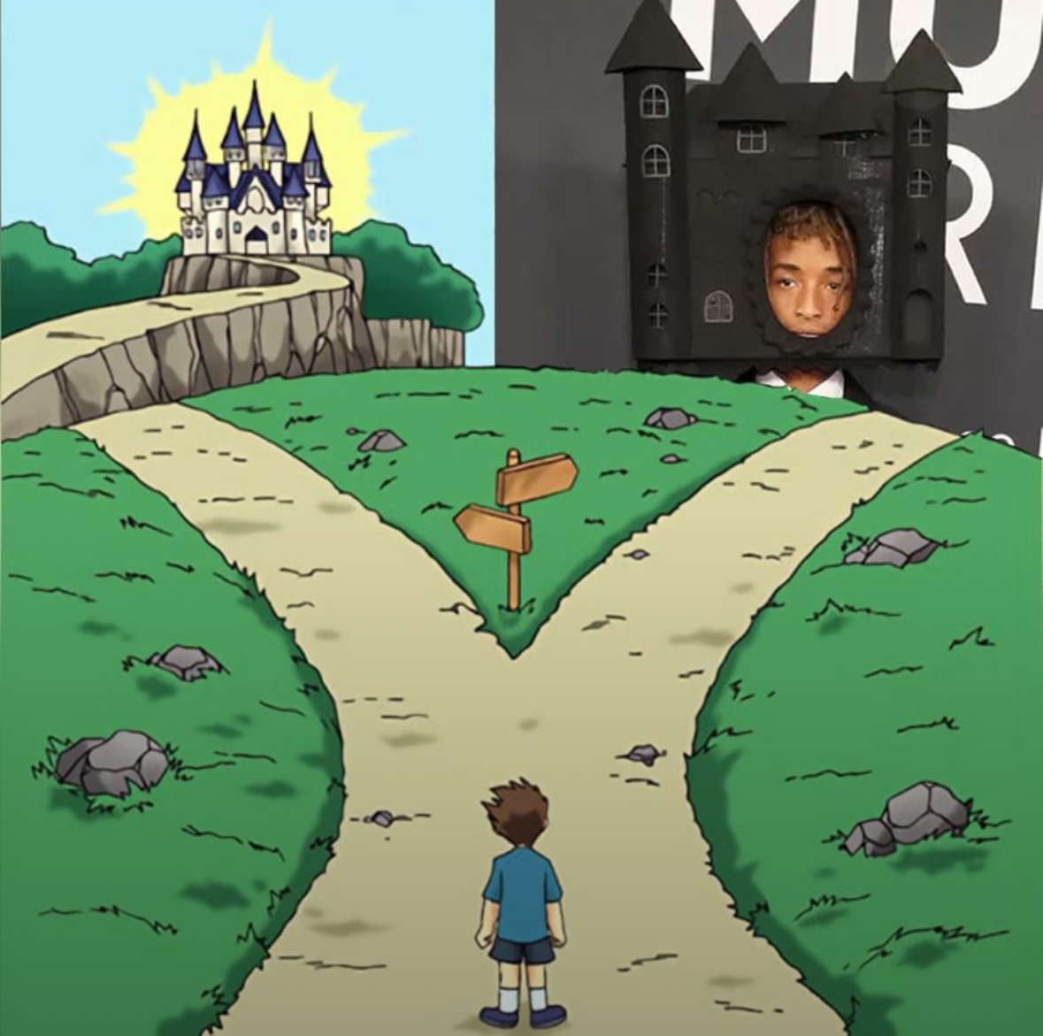 Jaden smith dark castle Blank Meme Template
