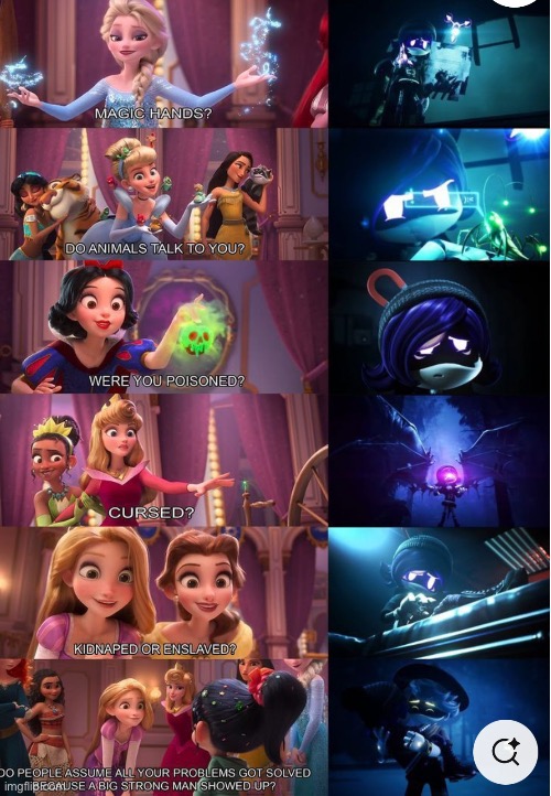 Hmmmm | image tagged in murder drones,glitch productions,disney princesses,wreck it ralph,why are you reading the tags | made w/ Imgflip meme maker