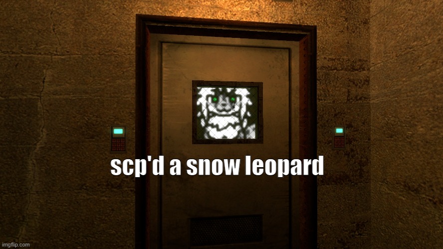 @Epsilon-11_Commander | scp'd a snow leopard | image tagged in lol,easy,gg,ez,gmod,real | made w/ Imgflip meme maker