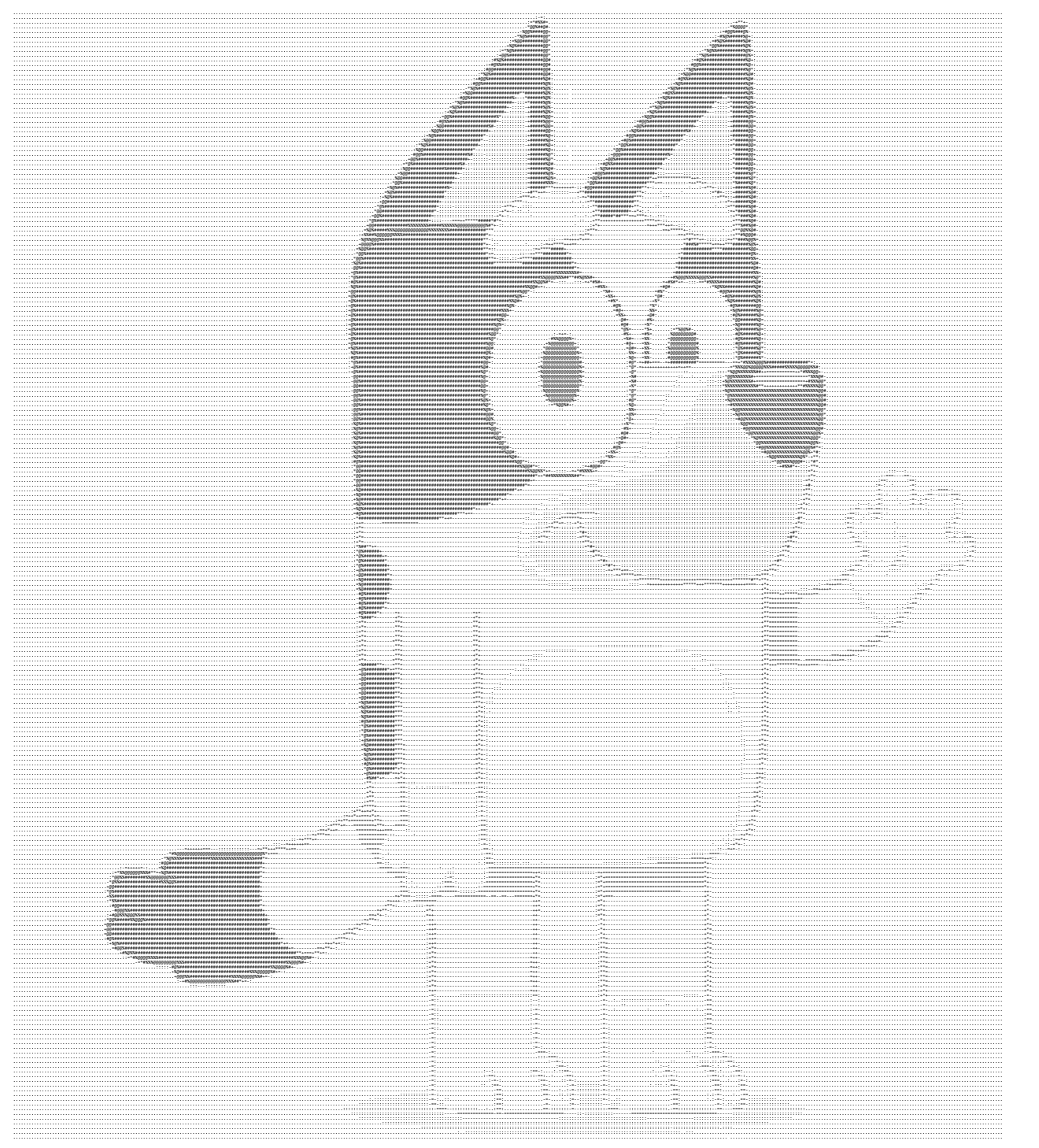 High Quality ASCII Bluey Blank Meme Template