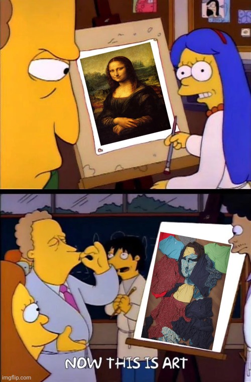 Mona Lisa clothes | image tagged in now this is art,mona lisa | made w/ Imgflip meme maker