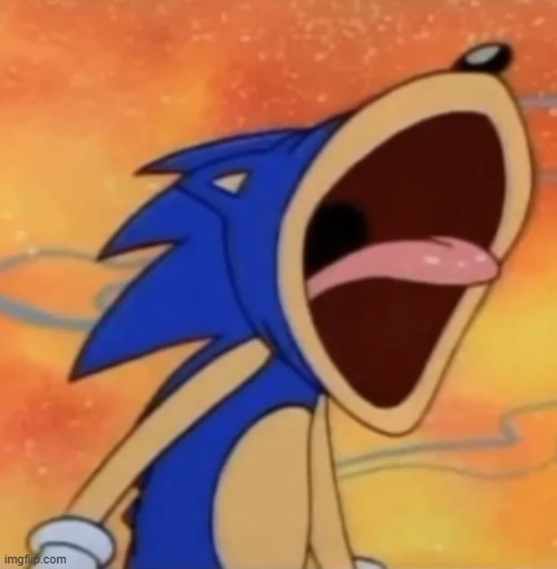 sonic scream | image tagged in sonic scream | made w/ Imgflip meme maker