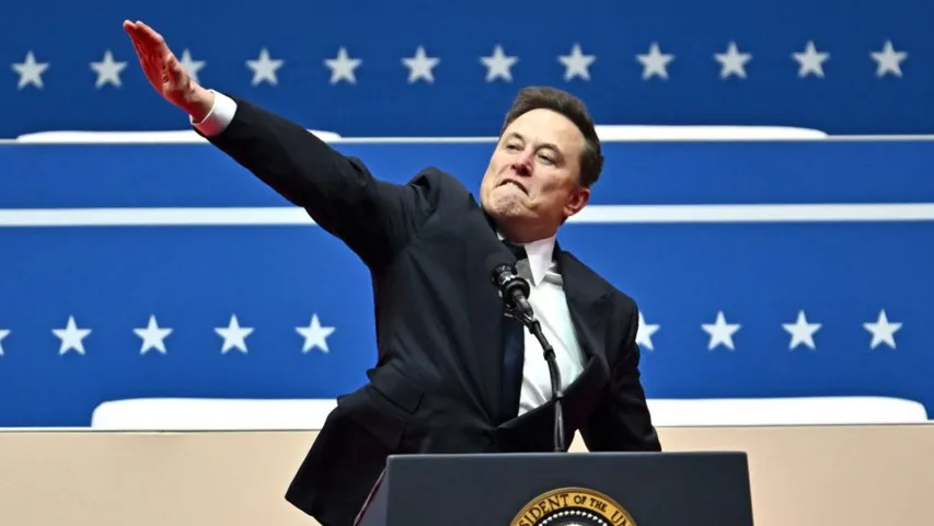Musk Nazi Salute Blank Meme Template