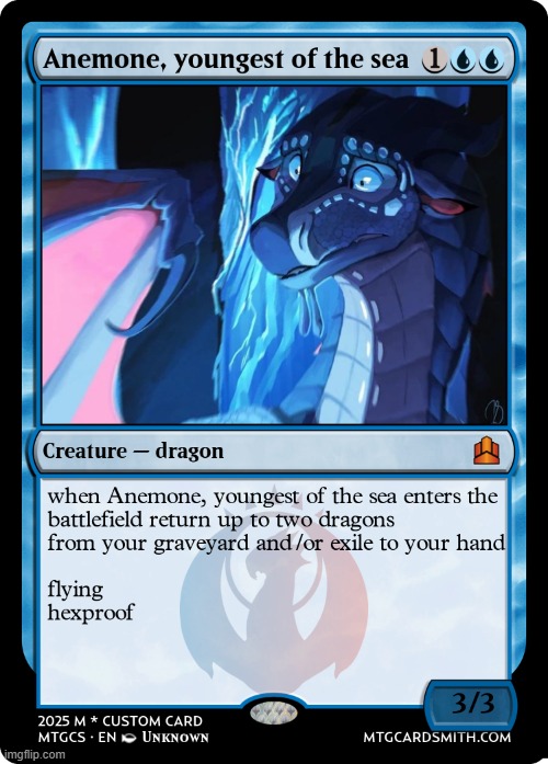 the third card in the pack | image tagged in wings of fire,magic the gathering | made w/ Imgflip meme maker