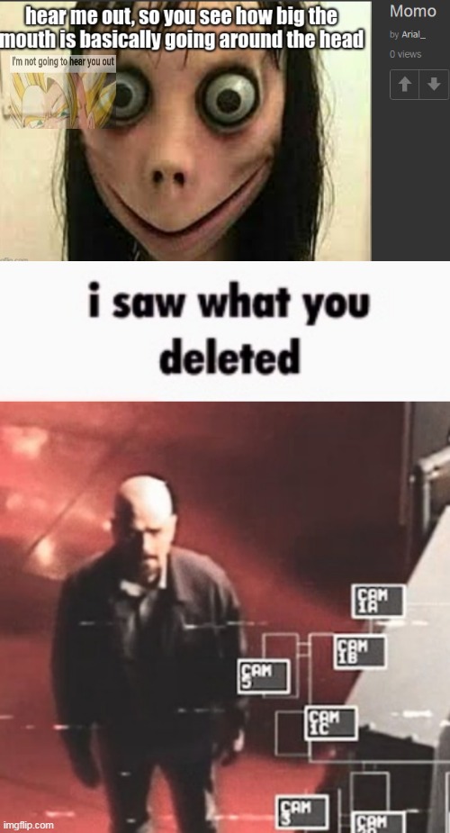 image tagged in i saw what you deleted | made w/ Imgflip meme maker