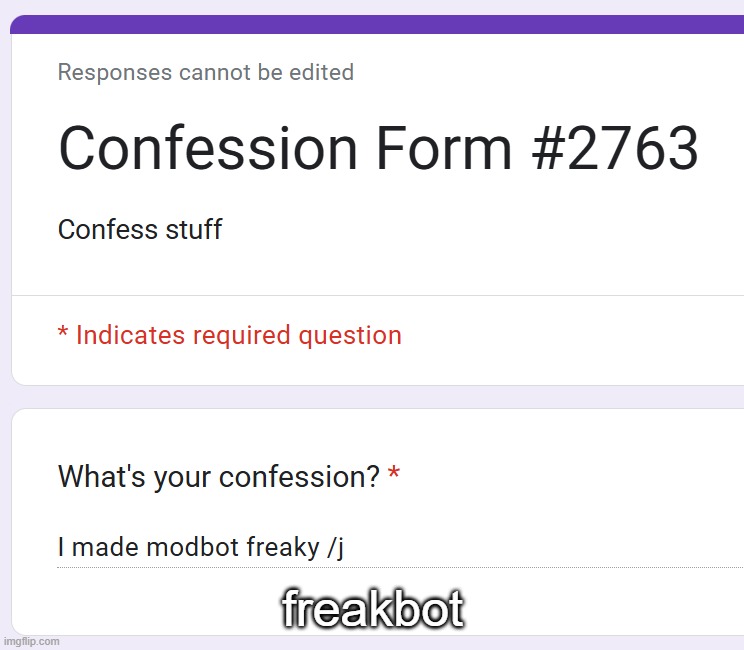 freakbot | made w/ Imgflip meme maker