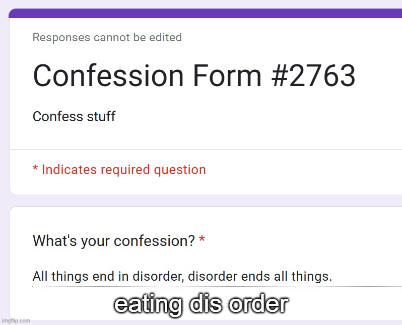 eating dis order | made w/ Imgflip meme maker