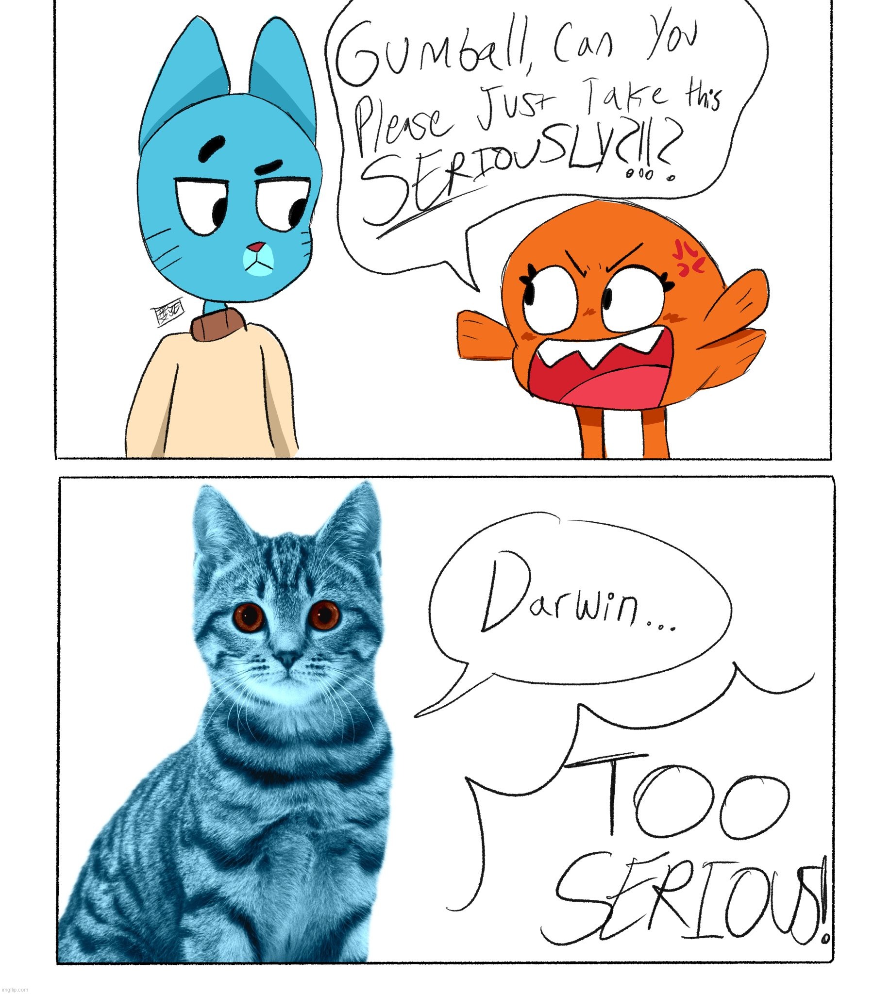 gumball and darwinism | made w/ Imgflip meme maker