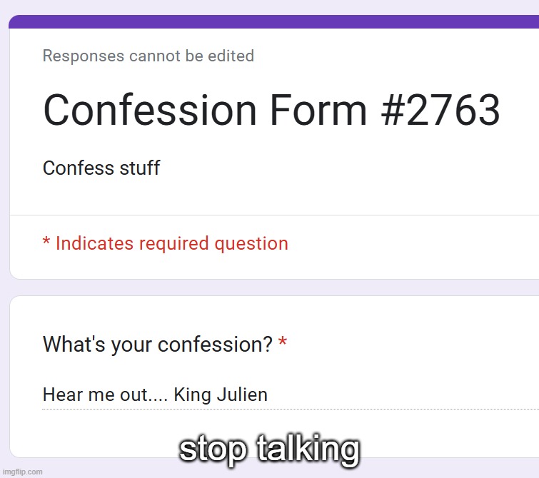 stop talking | made w/ Imgflip meme maker
