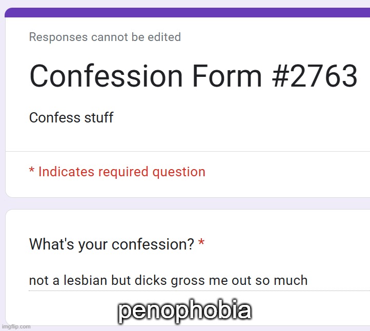 penophobia | made w/ Imgflip meme maker