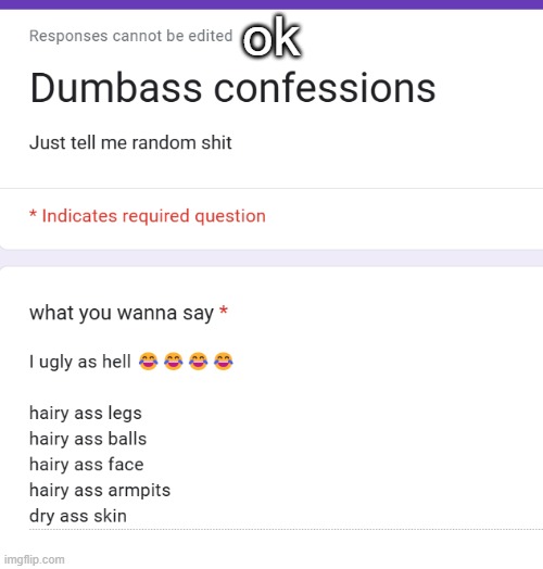 ok | made w/ Imgflip meme maker